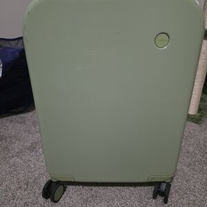 Green Hard Shell Suitcase with Wheels